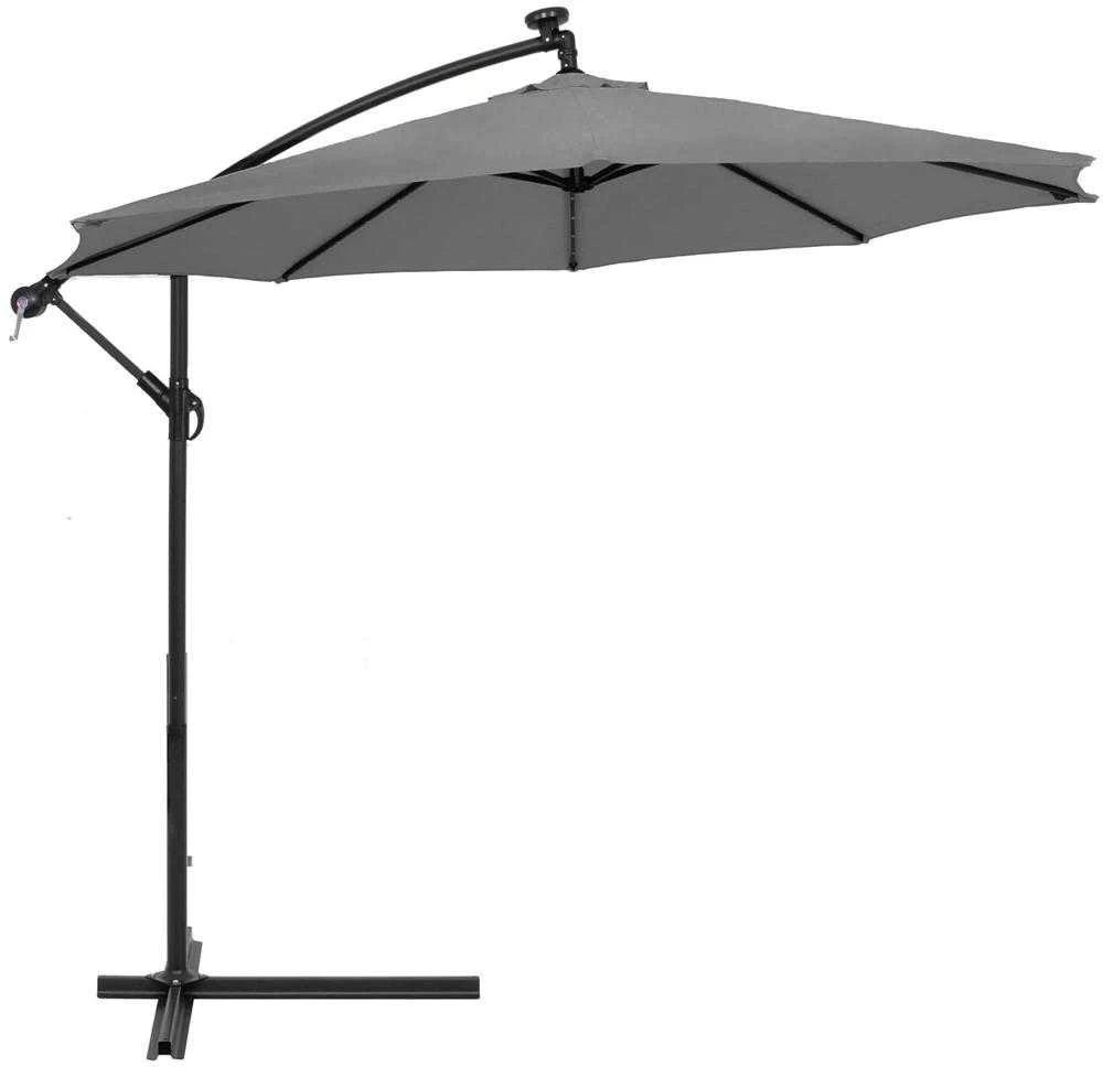 Sodo skėtis su LED ir saulės baterija Springos GU0046 300 cm