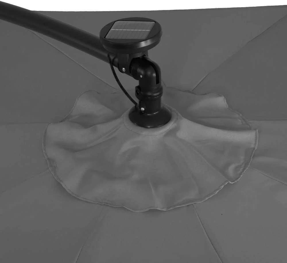 Sodo skėtis su LED ir saulės baterija Springos GU0046 300 cm