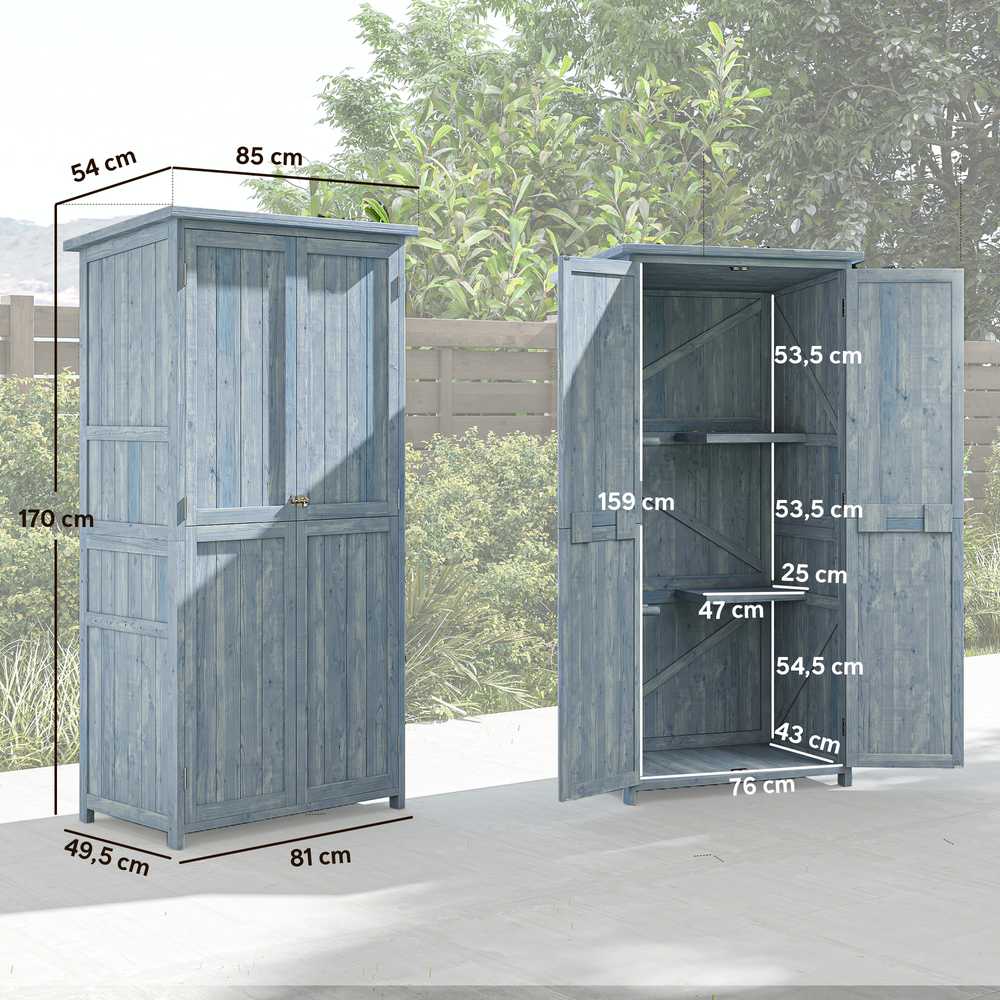 Sodo spintelė 85 x 54 x 170 cm