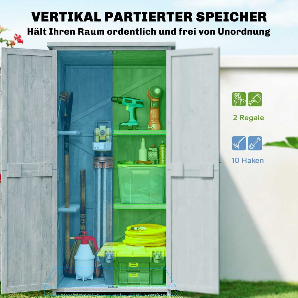 Sodo spintelė 85 x 54 x 170 cm
