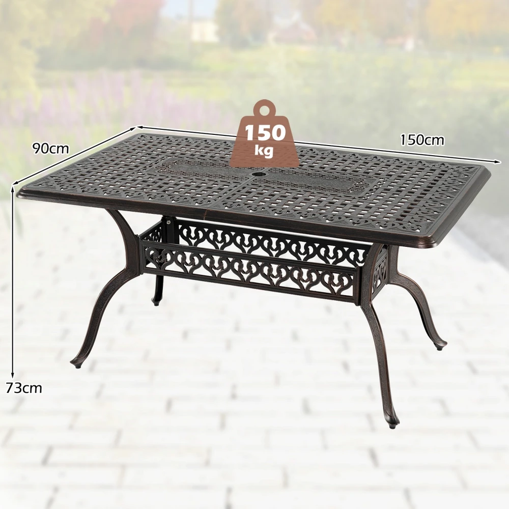 Sodo stalas 150 x 90 x 73 cm