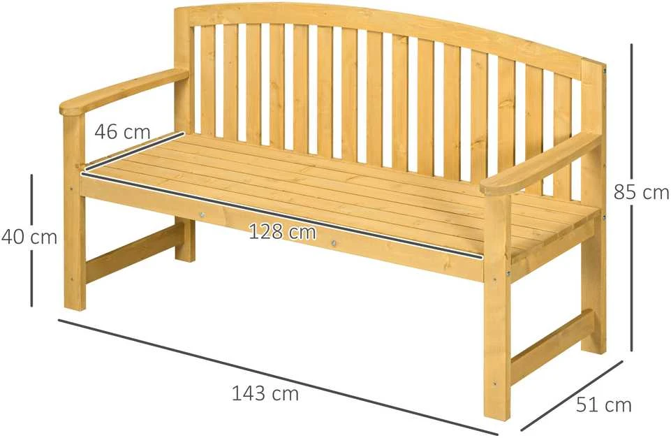 Sodo suolas 143 × 51 × 85 cm
