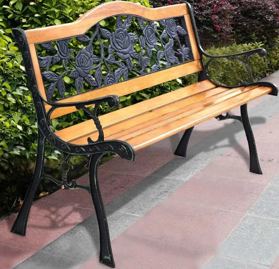 Lean Sodo suoliukas medinis su metaliniu atlošu 125 cm