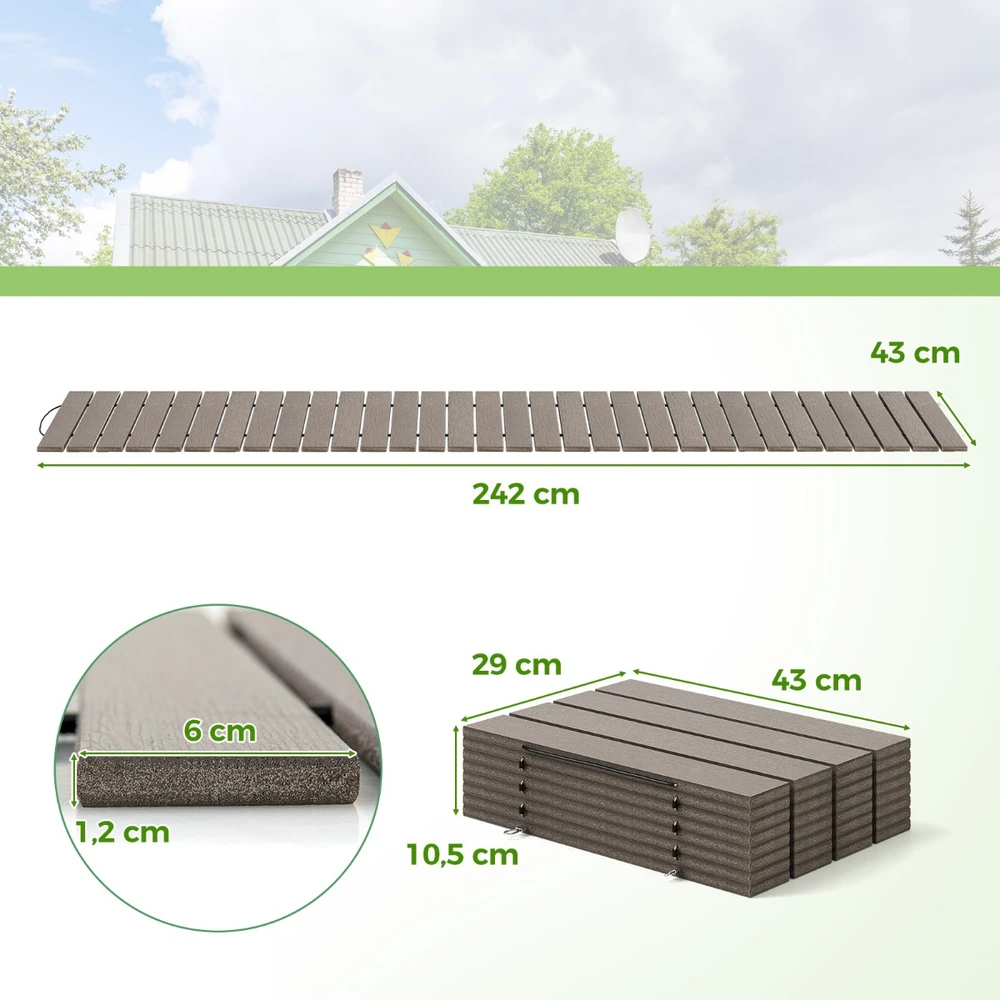 Sodo takas 242 x 43 cm