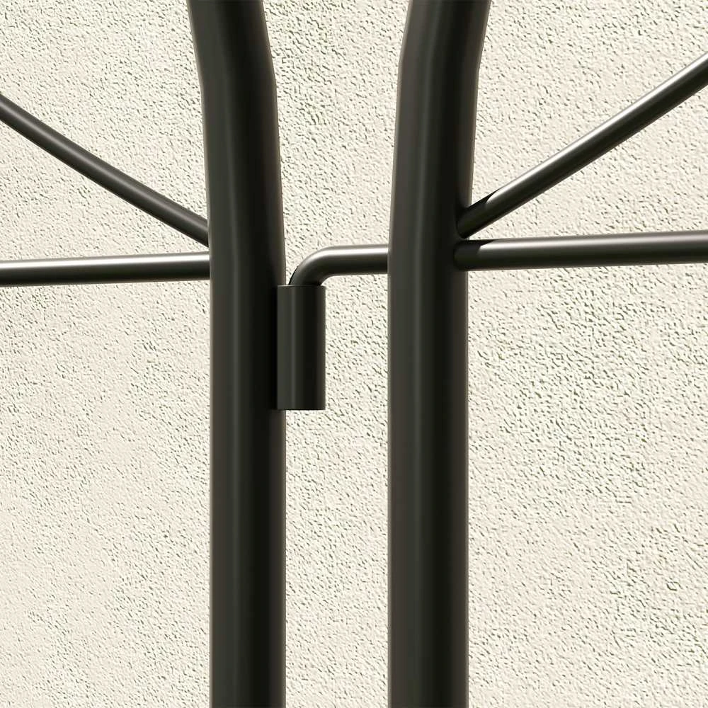 Outsunny metalinė grotelė vijokliniams augalams, 2 vnt. rinkinys, įsmeigiama, nerūdijanti, 50x150 cm, sodo grotelės kambariniams augalams, pomidorams, daržovėms ir gėlėms, juoda