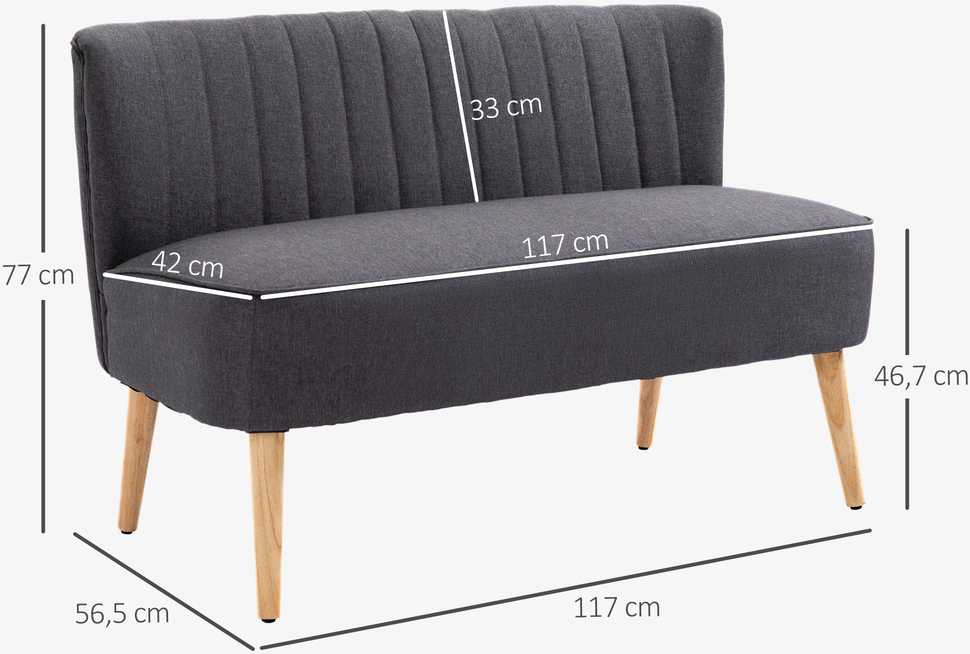 Sofa 117 × 56,5 × 77 cm