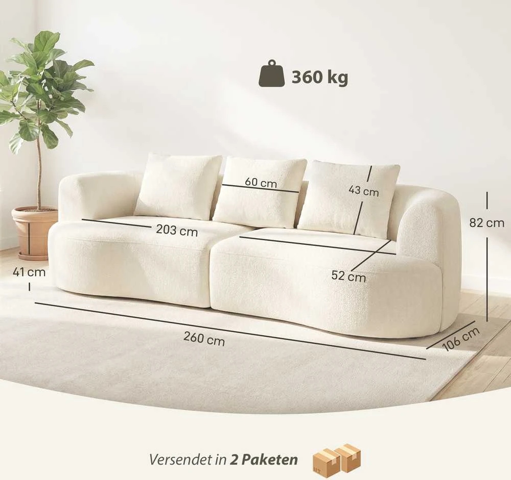 Sofa 260 cm