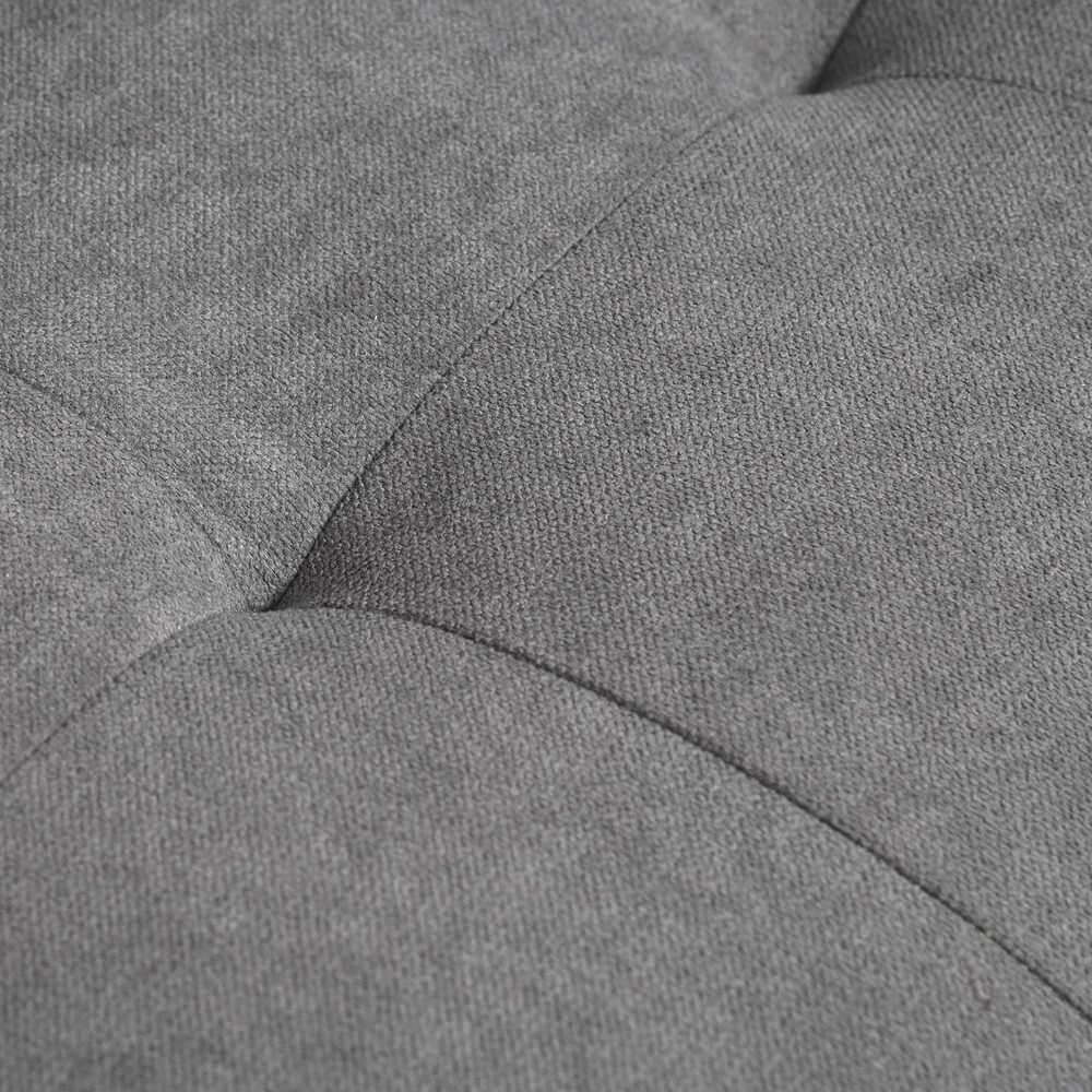 HOMCOM 2-viečių sofa, medžiaginė, nuimama, su pagalvėlėmis, kaučiukmedis, medvilnė, pilka, 117 x 62 x 78 cm