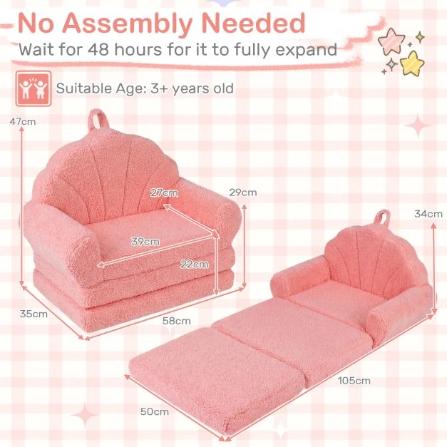 Sofa smėlinė/rožinė