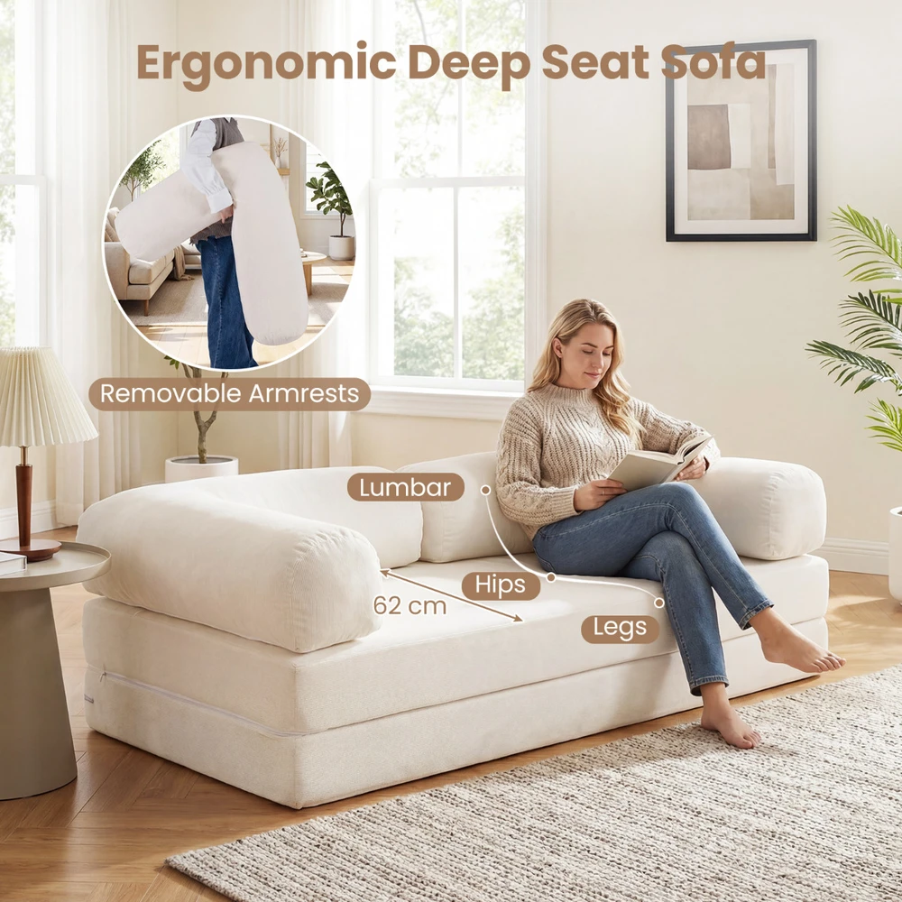 Sofa smėlio spalvos