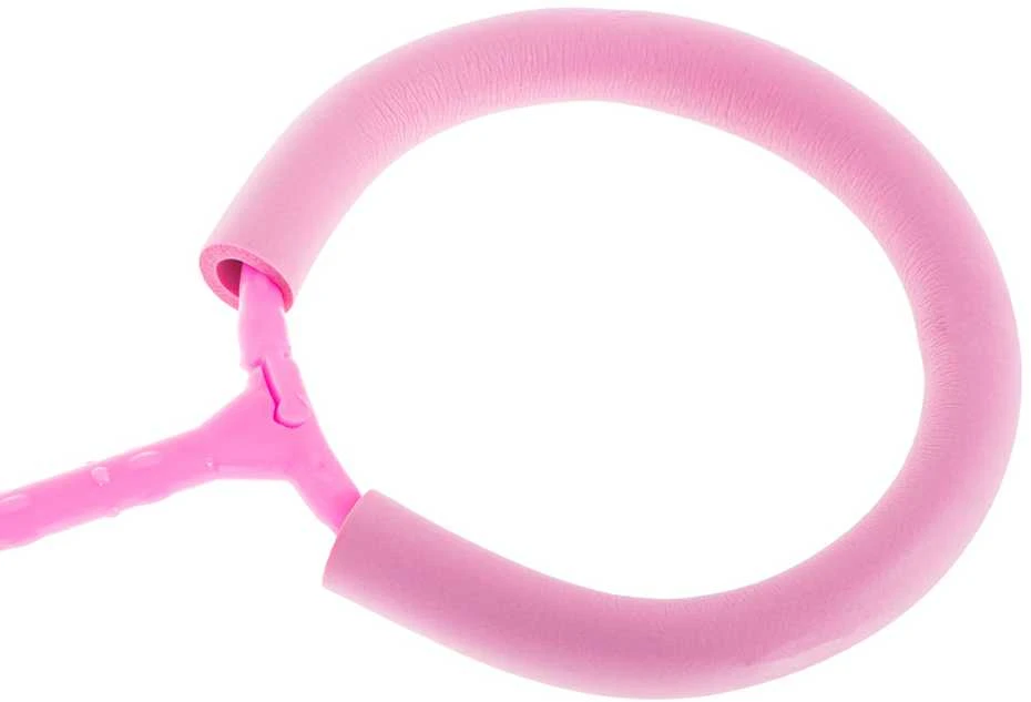 Hula hop kojų šokinėjimo kamuolys šviečiantis LED rožinės spalvos