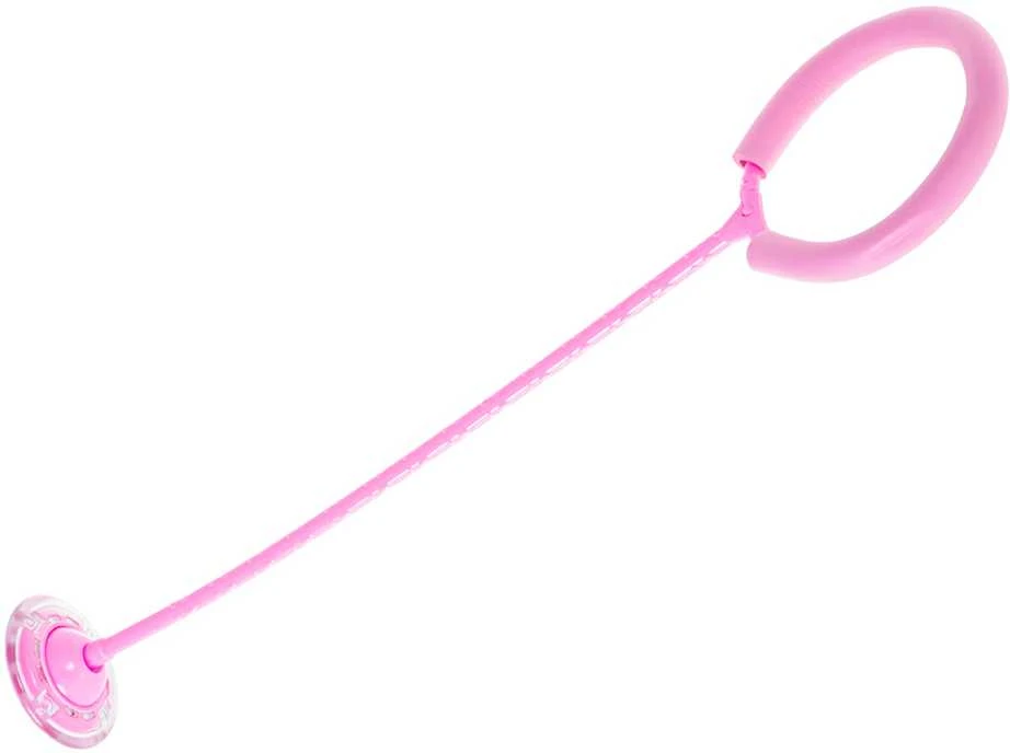 Hula hop kojų šokinėjimo kamuolys šviečiantis LED rožinės spalvos