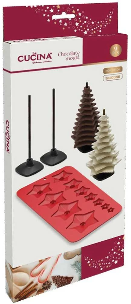 Pavonidea La Cucina Chocolate forma Kalėdų eglutė 9 dalių