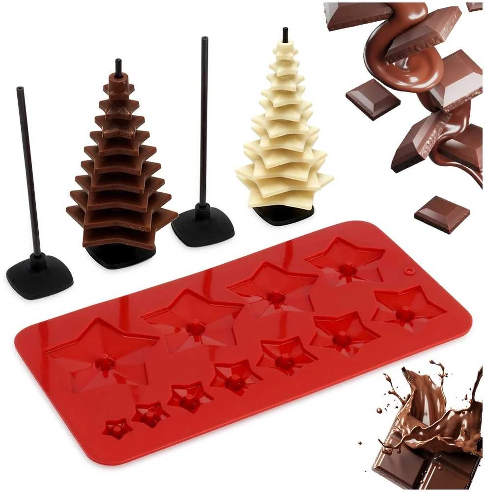 Pavonidea La Cucina Chocolate forma Kalėdų eglutė 9 dalių