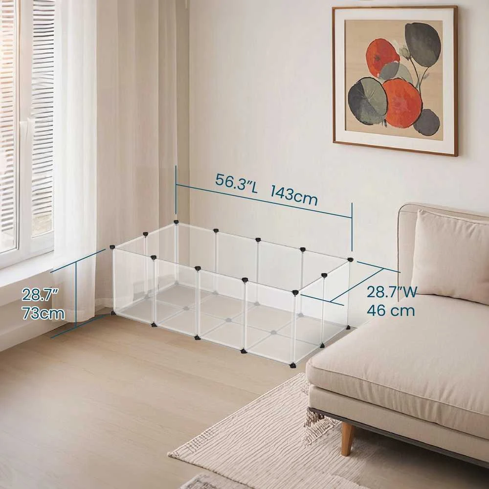 SONGMICS mažų gyvūnų narvas 143 x 73 x 46 cm