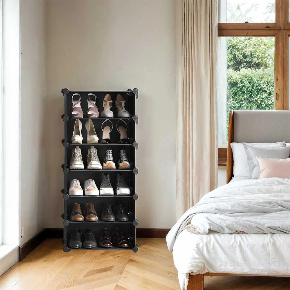 SONGMICS modulinė lentyna su 10 skyrių, juoda, 173 cm