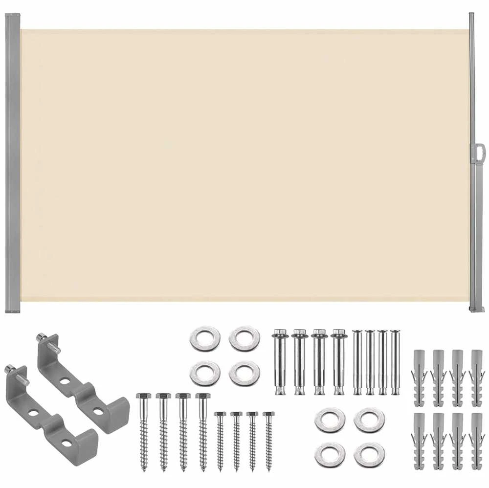 Šoninė markizė Springos AW0010 300x200 cm šviesiai smėlio spalvos