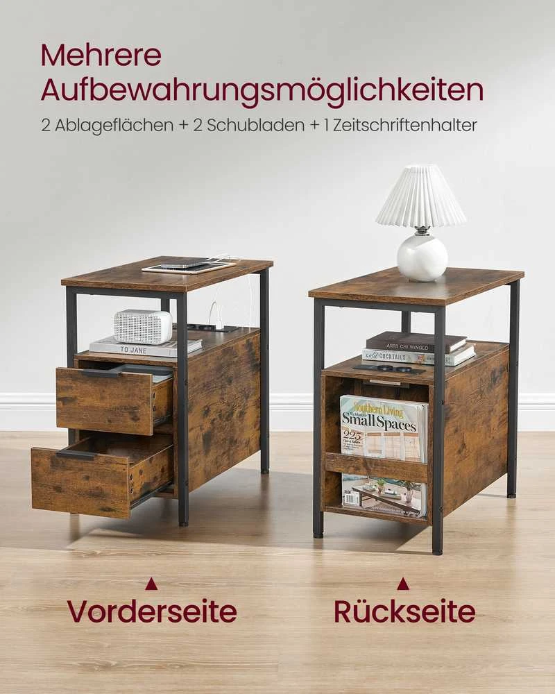 Songmics Naktinis staliukas 60 x 35 x 61 cm