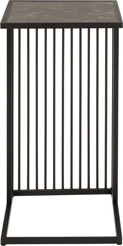 Fotelis Home4You Šoninis staliukas STRINGTON 35x43xH63cm, juodas