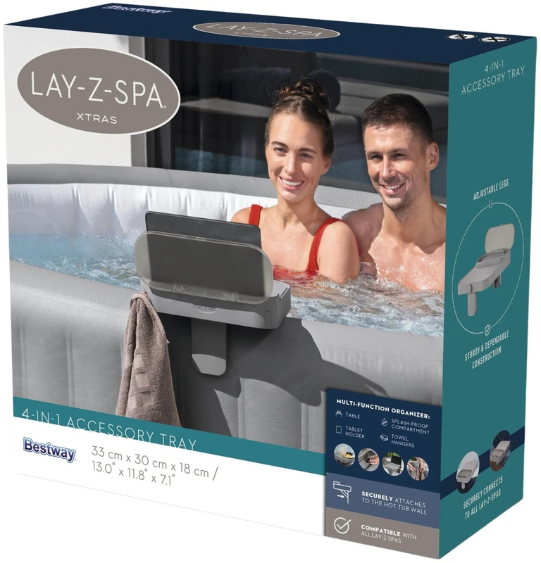 Bestway 4in1 Lentyna Visiems Lay-Z-Spa Laikymo Stalo Kabliukui Laikyti 60337