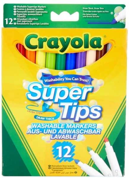 Crayola, Inc. 12 SUPER PATARIMAI PLAUNAMAS MARKER