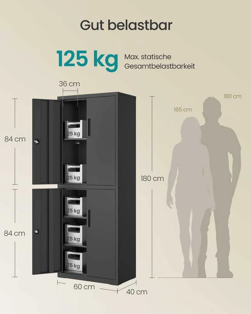 Songmics Spintelė 40 × 60 × 180 cm