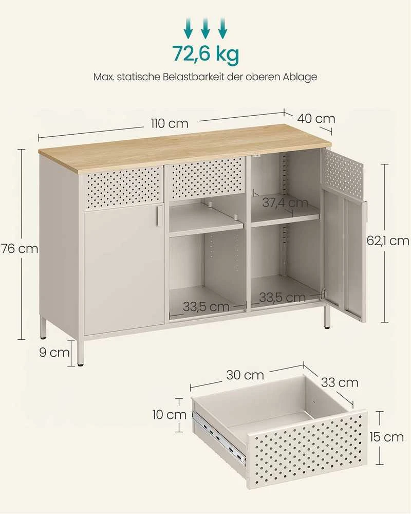 Songmics Spintelė 40 x 110 x 76 cm