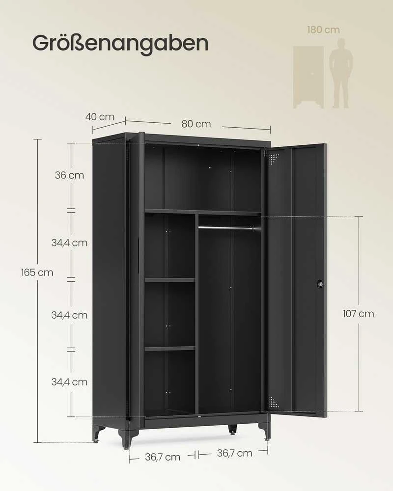 Songmics Spintelė 80 x 40 x 165 cm