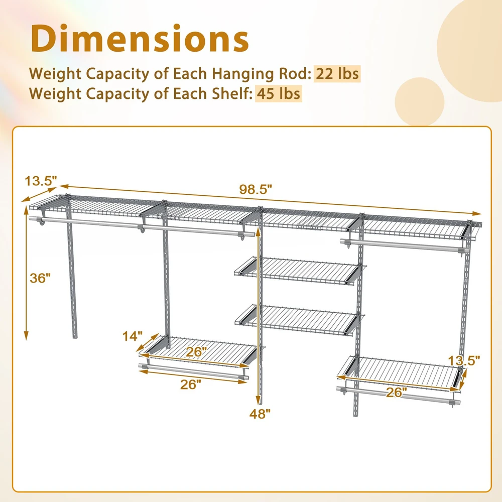 Spintos sistema 122–244 cm