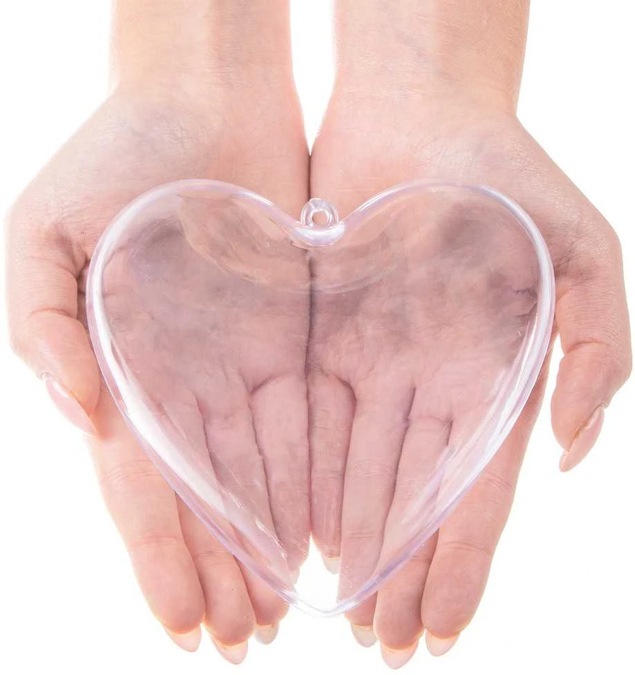 Springos akrilinė širdis 12 cm