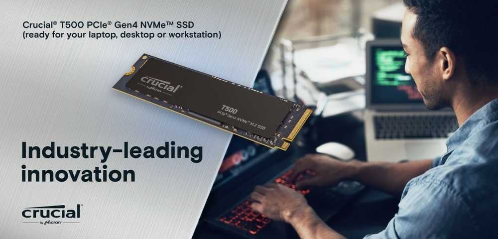 Crucial T500 M.2 PCI-e 4.0 NVMe 2TB aušintuvas