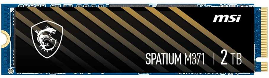 SSD diskai - MSI Space M371 1TB NVMe M.2 PCI Express 3.0