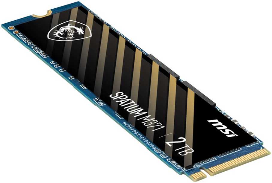 SSD diskai - MSI Space M371 1TB NVMe M.2 PCI Express 3.0