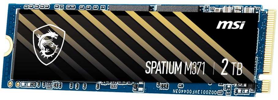 SSD diskai - MSI Space M371 1TB NVMe M.2 PCI Express 3.0