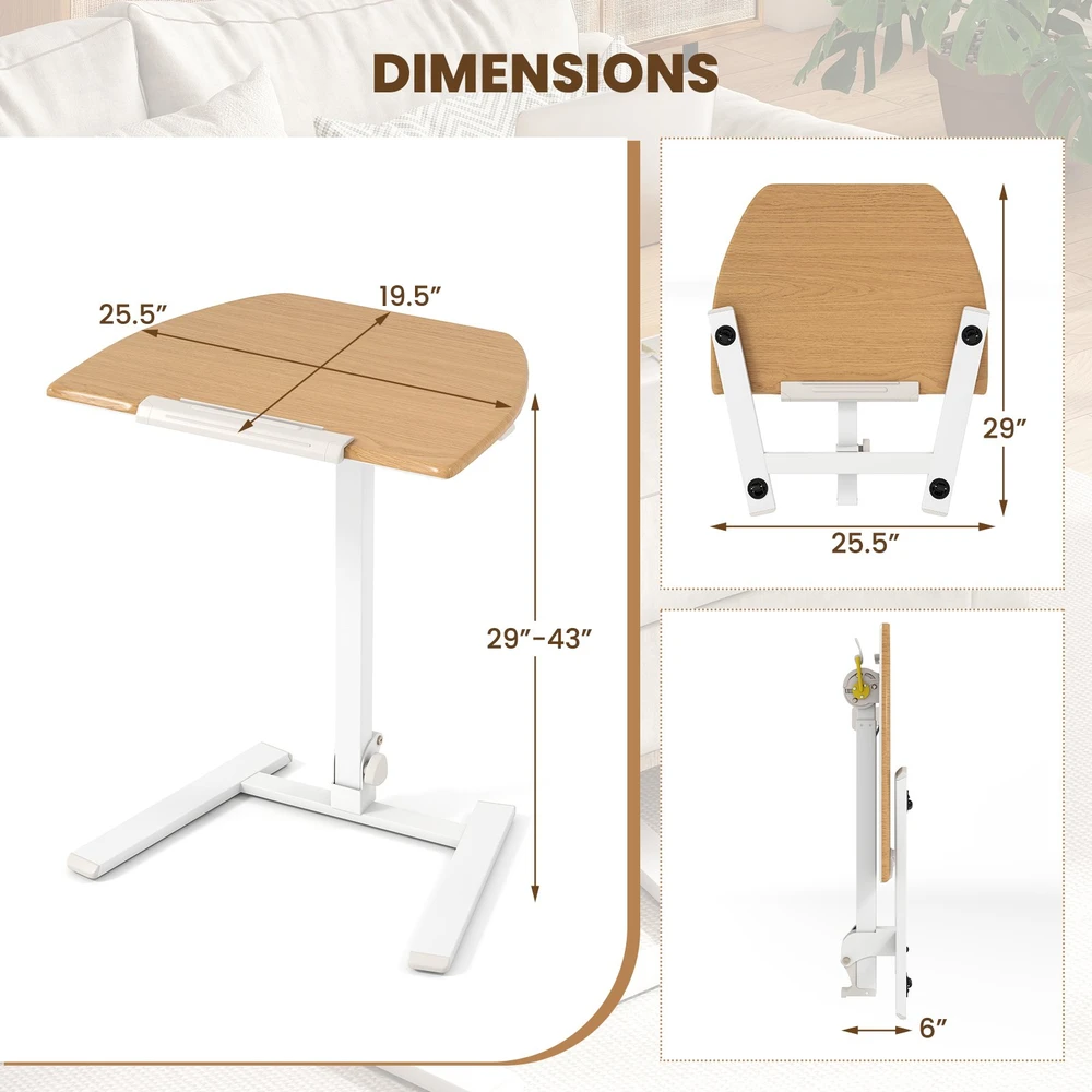 Stalas 65 x 49 x 74–109 cm