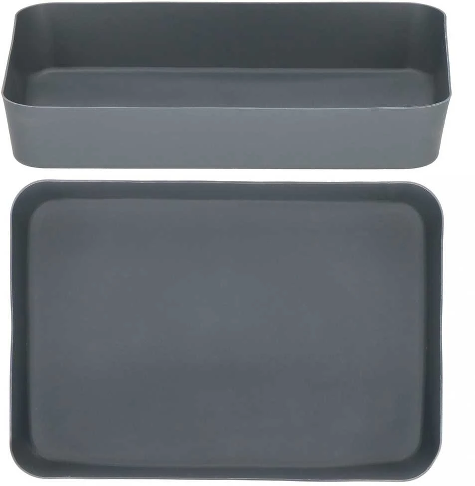 Stalčiaus dėklas Springos 26x18 cm, pilkas