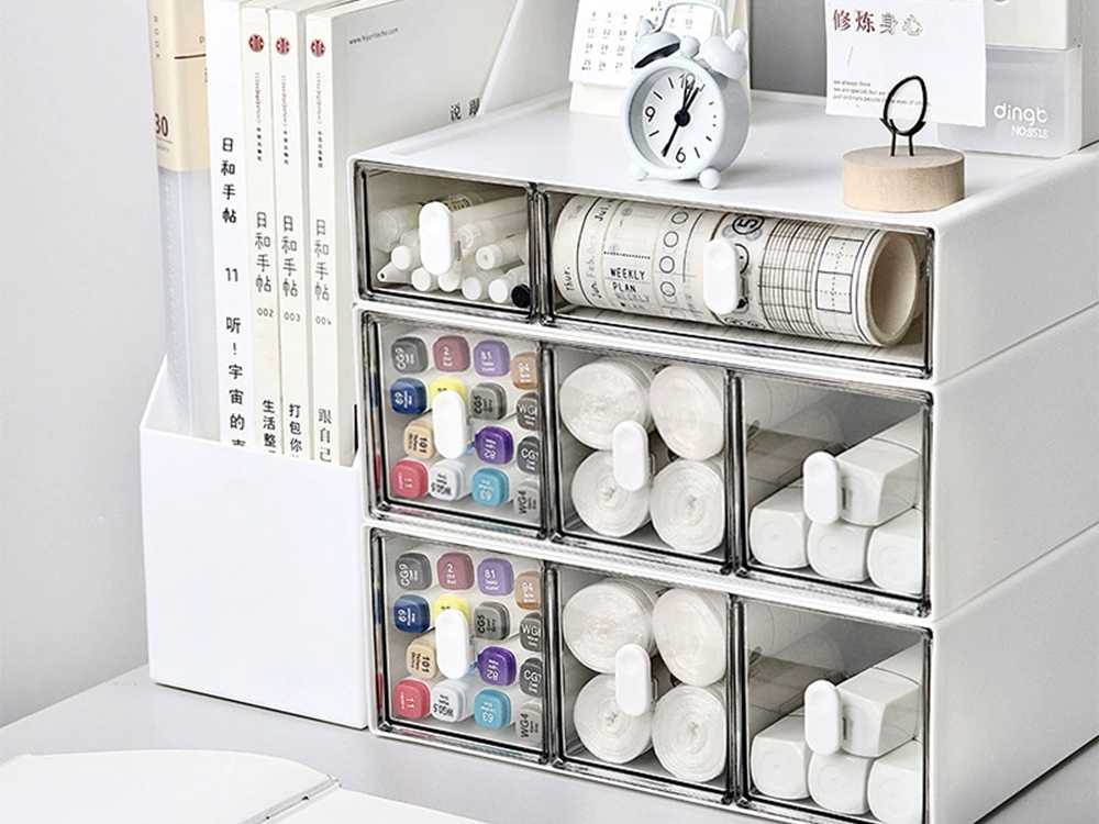 Verk Group Stalčiukų organizatorius stalui 23x17 cm plastikinis