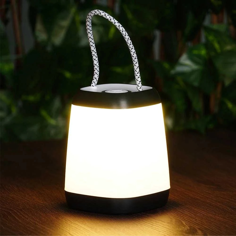 Luxen LED-Tischlampe LED-Leuchte batteriebetrieben LED-Schreibtischampe dimmbar 12x9 cm