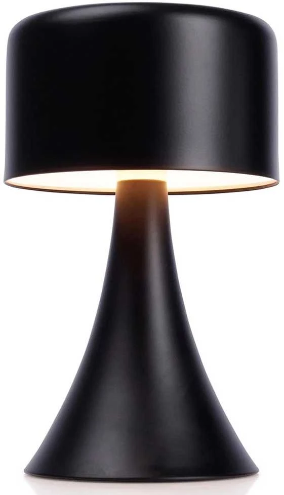 Home Styling Collection Juoda metalinė LED stalinė lemputė be laido 20,5 cm