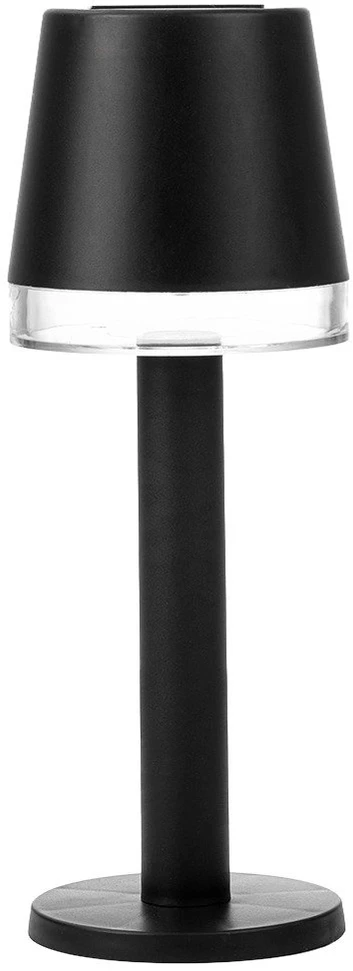 Globo Toys Stalinė saulės energija įkraunama LED lempa, juoda, 8 × 8 × 21,5 cm