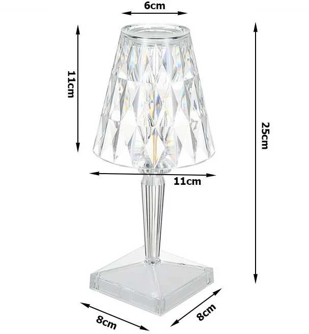 Stalinis naktinis šviestuvas su LED RGB apšvietimu ir nuotolinio valdymo pulteliu