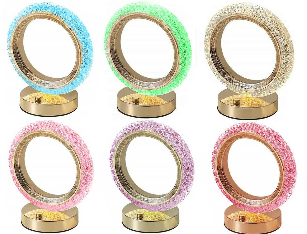 Stalinis naktinis šviestuvas su LED RGB apšvietimu, 18 cm