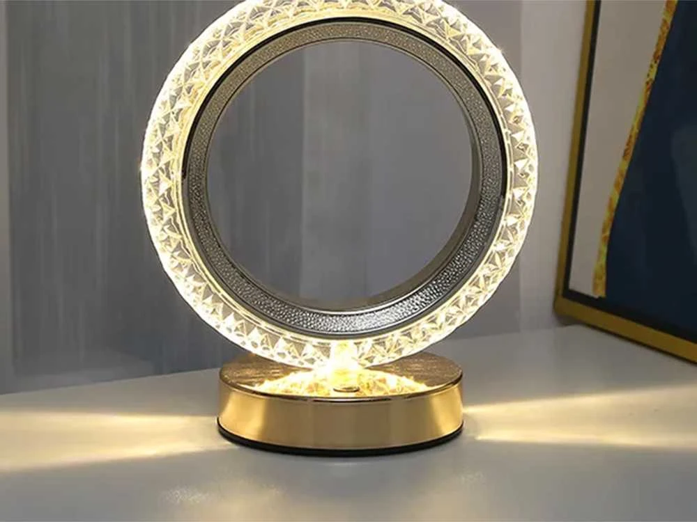 Stalinis naktinis šviestuvas su LED RGB apšvietimu, 18 cm