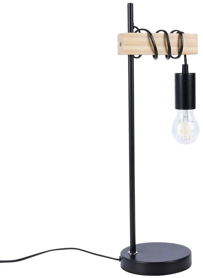 Atmosphera Trends4You Stalinis šviestuvas 51 cm Juodas Metalas ir Mediena