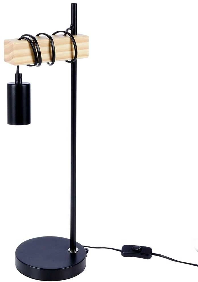 Atmosphera Trends4You Stalinis šviestuvas 51 cm Juodas Metalas ir Mediena