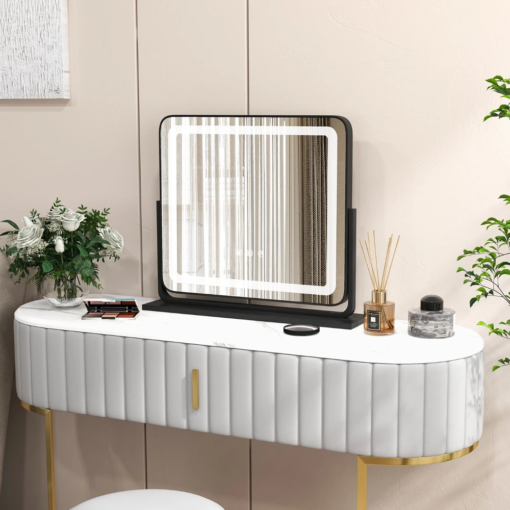 Stalinis veidrodis su LED apšvietimu 56 x 12 x 48 cm