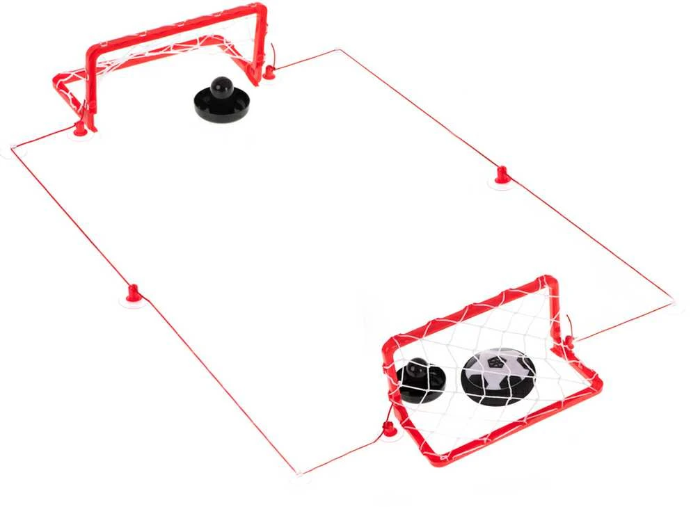 Kontext Šviečiantis stalo kamuolys Hoverball + vartai