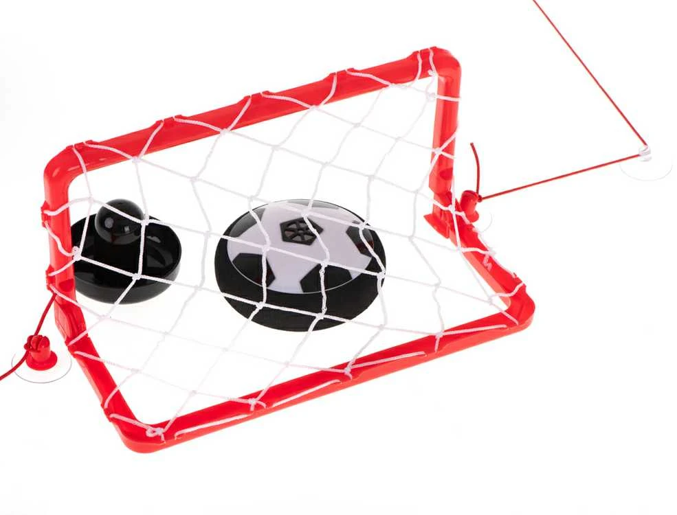 Kontext Šviečiantis stalo kamuolys Hoverball + vartai
