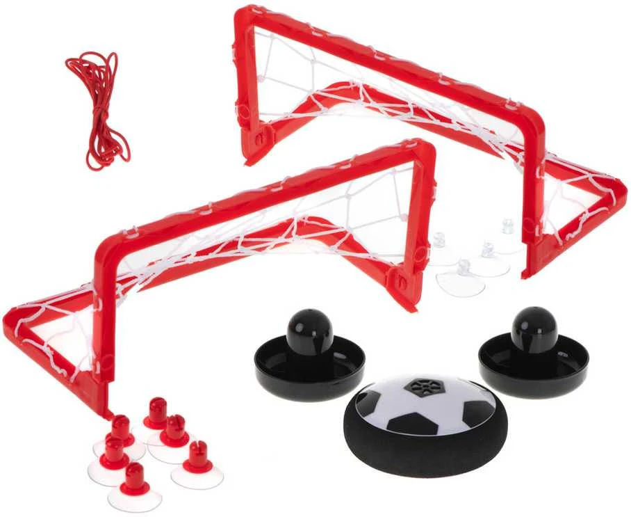 Kontext Šviečiantis stalo kamuolys Hoverball + vartai