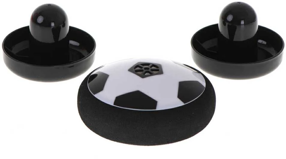 Kontext Šviečiantis stalo kamuolys Hoverball + vartai